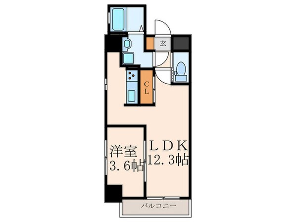 Ｅｒｄｅ三萩野の物件間取画像